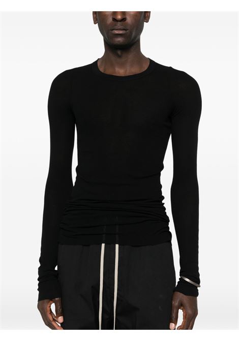 rib ls t tee man black RICK OWENS | RU01F2250 RC09
